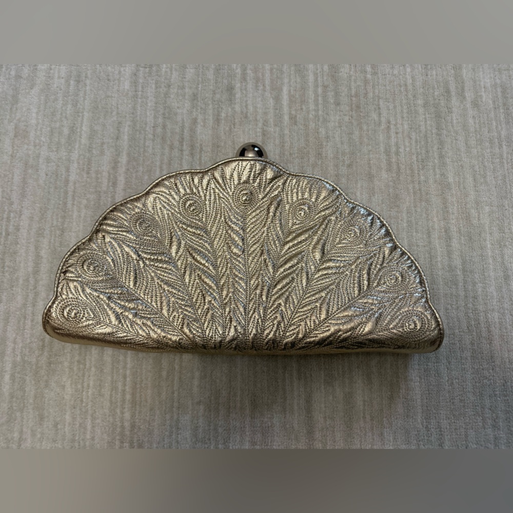 FUN Kate Spade peacock clutch, like new!